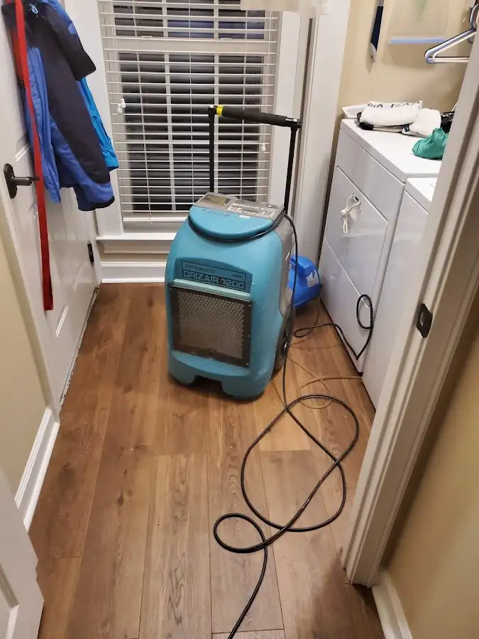 Commercial dehumidifier deployed for Flood Damage Cleanup in Eugene